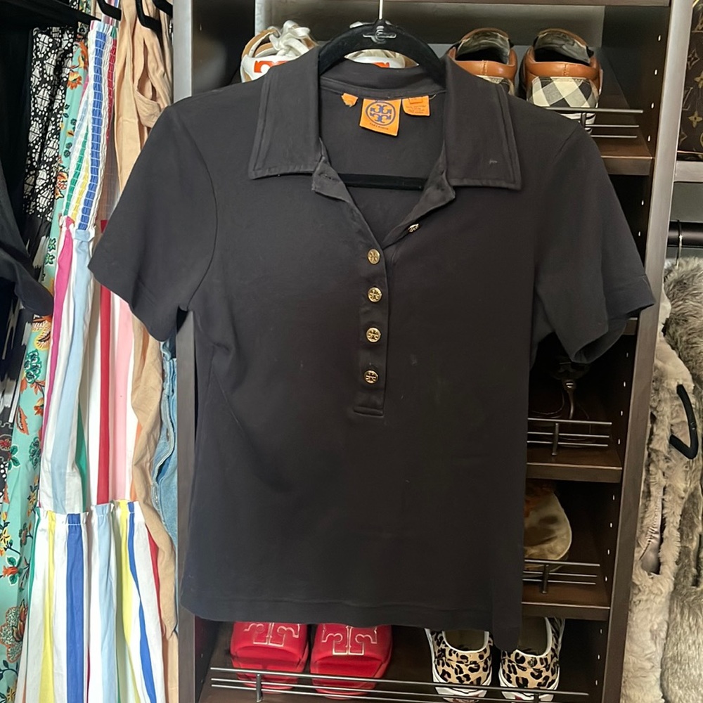 Tory Burch black polo